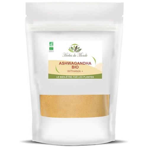 Herbes du Monde – Bio-Ashwagandha Withania+ – Vitalität, Schlaf und Entspannung – 100% biologisch – natürliches Pulver – AB-zertifiziert – 1 Beutel mit 250 g Herbes du Monde – Bio-Ashwagandha Withania+ – Vitalität, Schlaf und Entspannung – 100% biologisch – natürliches Pulver – AB-zertifiziert – 1 Beutel mit 250 g von Herbes du Monde