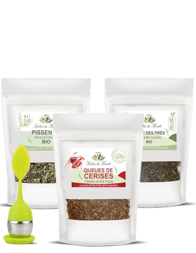 Herbes du Monde – Eliminations- und Schlankheitskur mit Aufguss – Entwässerungs- und Schlankheitsaufguss – Kirschstängel, BIO-Mädesüß und BIO-Löwenzahn – 3 Beutel und 1 Aufguss Herbes du Monde – Eliminations- und Schlankheitskur mit Aufguss – Entwässerungs- und Schlankheitsaufguss – Kirschstängel, BIO-Mädesüß und BIO-Löwenzahn – 3 Beutel und 1 Aufguss von Herbes du Monde