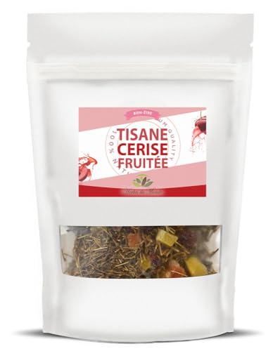 Herbes du Monde – Fruchtiger Kirschstängel-Kräutertee – Ihr Verbündeter beim Abnehmen – Diuretischer und schlankmachender Kräutertee – 1 Beutel mit 100 g Herbes du Monde – Fruchtiger Kirschstängel-Kräutertee – Ihr Verbündeter beim Abnehmen – Diuretischer und schlankmachender Kräutertee – 1 Beutel mit 100 g von Herbes du Monde
