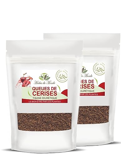 Herbes du Monde – Geschnittene Kirschstiele – Ihr Verbündeter beim Abnehmen – Diuretischer und schlankmachender Kräutertee – 2 Beutel à 100 g Herbes du Monde – Geschnittene Kirschstiele – Ihr Verbündeter beim Abnehmen – Diuretischer und schlankmachender Kräutertee – 2 Beutel à 100 g von Herbes du Monde