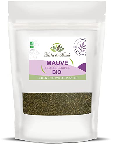 Herbes du Monde – Getrockneter Bio-Malvenkräutertee mit geschnittenen Blättern – Bio-Verdauungs- und Entgiftungsaufguss – Lindert Husten – 1 Beutel mit 50 g AB-zertifiziert Herbes du Monde – Getrockneter Bio-Malvenkräutertee mit geschnittenen Blättern – Bio-Verdauungs- und Entgiftungsaufguss – Lindert Husten – 1 Beutel mit 50 g AB-zertifiziert von Herbes du Monde