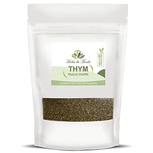 Herbes du Monde – Kräutertee aus getrockneten Thymianblättern – Tee aus Thymus vulgaris – Verdauungsaufguss – Tonikum und Antioxidans – kann auch Ihre Gerichte verfeinern – 1 Beutel mit 90 g Herbes du Monde – Kräutertee aus getrockneten Thymianblättern – Tee aus Thymus vulgaris – Verdauungsaufguss – Tonikum und Antioxidans – kann auch Ihre Gerichte verfeinern – 1 Beutel mit 90 g von Herbes du Monde