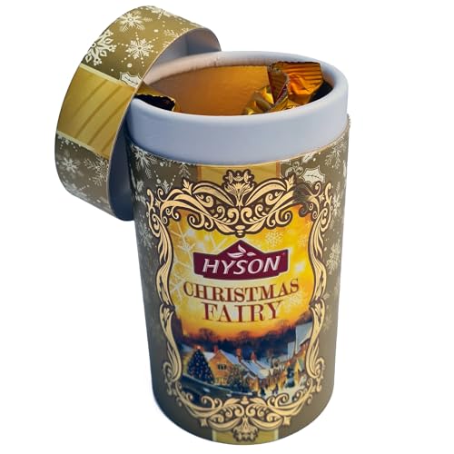 Hyson Christmas Fairy Schwarzer Tee – Pure Ceylon OPA, Premium Qualität, 70g – Festliche Geschenkverpackung für die Weihnachtszeit, 100% Naturprodukt aus Sri Lanka Hyson Christmas Fairy Schwarzer Tee – Pure Ceylon OPA, Premium Qualität, 70g – Festliche Geschenkverpackung für die Weihnachtszeit, 100% Naturprodukt aus Sri Lanka von Herbosus