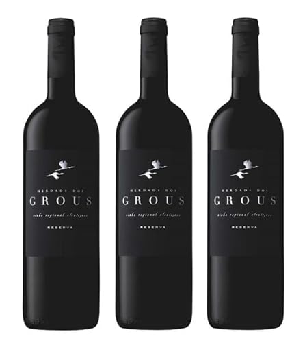 3x 0,75l - 2022er - Herdade Dos Grous - Tinto Reserva - Vinho Regional Alentejano - Portugal - Rotwein trocken von Herdade Dos Grous