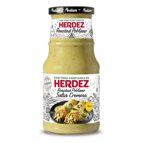 CREMIGE SOßE MIT GERÖSTETEM POBLANO-CHILI 434g CREMIGE SOßE MIT GERÖSTETEM POBLANO-CHILI 434g von Herdez