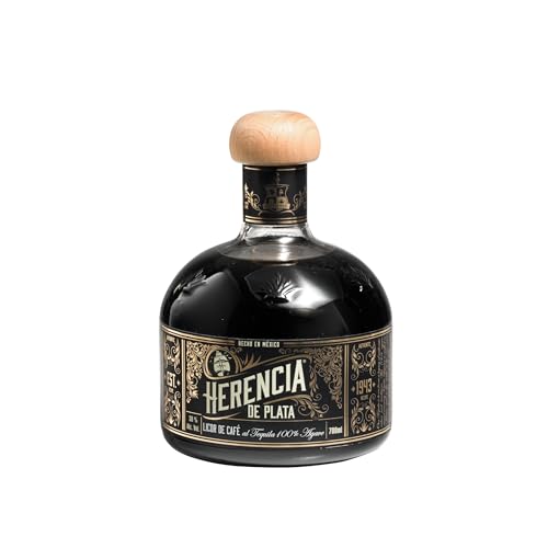 Herencia de Plata Licor de Café 30%, preisgekrönter Premium Kaffeelikör aus Mexiko, Espressolikör auf Tequilabasis, 0,7l / 700ml von Herencia de Plata