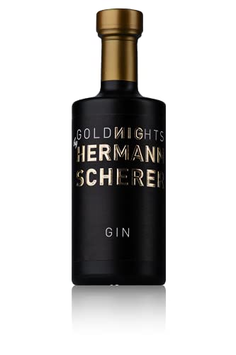 GoldNIGhts Gin 47,5% 0,1l Flasche | für Gin Tonic und Cocktails | perfekt als Gin Geschenkidee | von Hermann Scherer