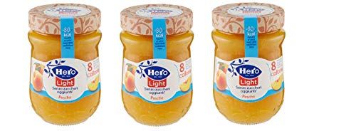 3x Hero Light Pesche Konfitüre Leichte Brotaufstriche Pfirsiche Italien 280 g von Hero