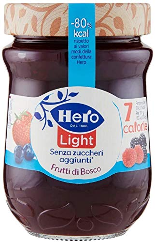 6x Hero Light Konfitüre Leichte Brotaufstriche wilde Beeren Italien 280 g von Hero