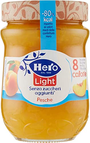 Hero Light Pesche Konfitüre Leichte Brotaufstriche Pfirsiche Italien 280 g von Hero