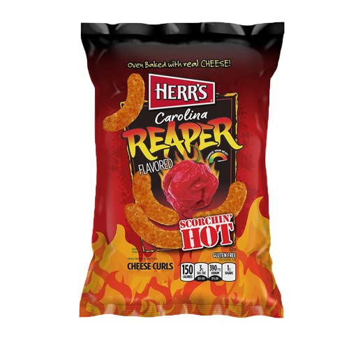 Herr's - Carolina Reaper Cheese Curls - 12x 184g von Herr's