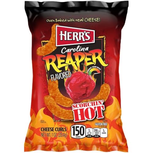Herr's - Carolina Reaper Cheese Curls - 42x 28g Herr's - Carolina Reaper Cheese Curls - 42x 28g von Herr's