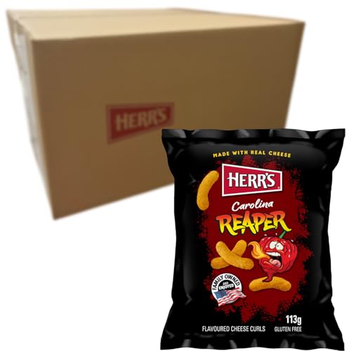 Herr's Carolina Reaper Flavored Extra Hot Cheese Curls(12x113 g) von Herr's