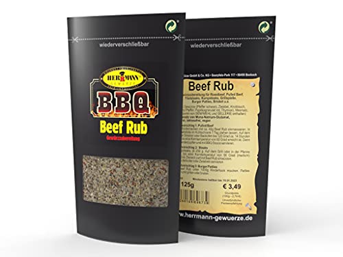 BBQ Beef Rub 125g Gewürzmischung von Herrmann Gewürze