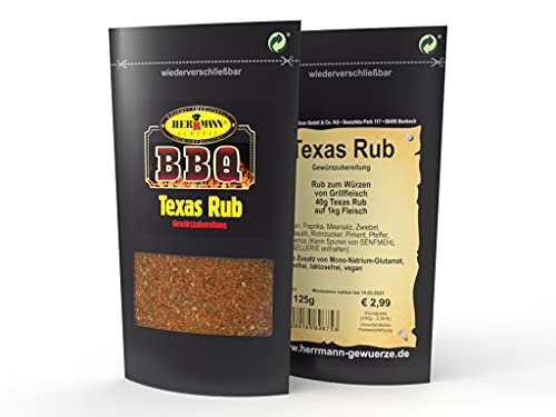 BBQ Texas Rub 125g Gewürzmischung BBQ Texas Rub 125g Gewürzmischung von Herrmann Gewürze