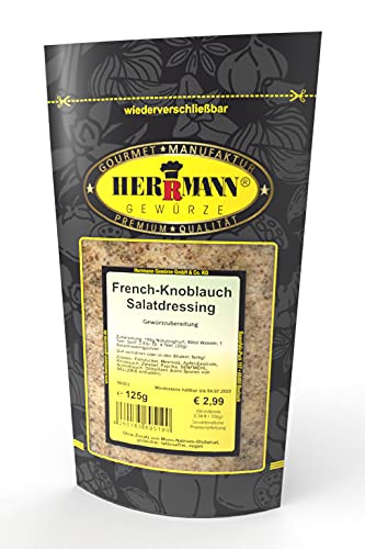 French-Knoblauch Salatdressing 125g Gewürzmischung von Herrmann Gewürze