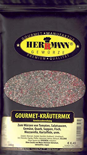 Gourmet Kräutermix Kräuter Gewürzmischung 300g Salate Gemüse Fleisch von Herrmann Gewürze