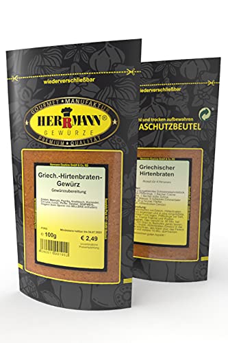 Griechischer Hirtenbraten Gewürz 100g Gewürzmischung Griechischer Hirtenbraten Gewürz 100g Gewürzmischung von Herrmann Gewürze