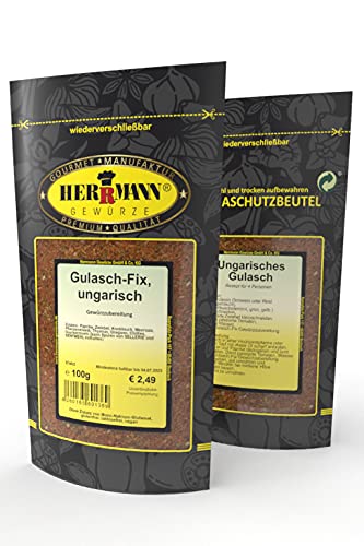 Gulasch-Fix, ungarisch 100g Gewürzmischung von Herrmann Gewürze