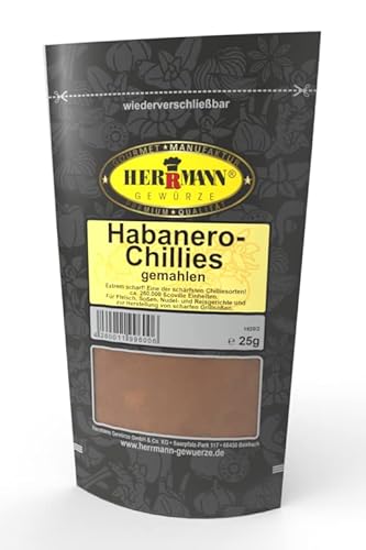 Habanero-Chillies, gemahlen 25g Habanero-Chillies, gemahlen 25g von Herrmann Gewürze