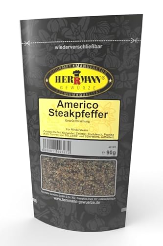 Herrmann Gewürze Grillgewürze BBQ Gewürzmischung (BBQ Americo Steakpfeffer 90g) von Herrmann Gewürze