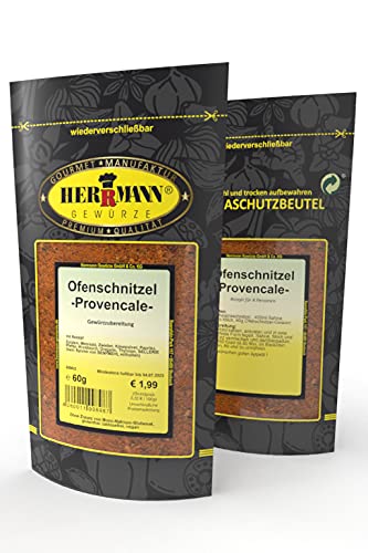 Ofenschnitzel - Provençale 60g Gewürzmischung Ofenschnitzel - Provençale 60g Gewürzmischung von Herrmann Gewürze
