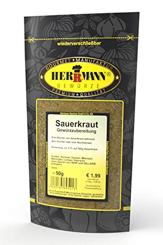 Herrmann Gewürze Sauerkraut Gewürz 50g Gewürzmischung Herrmann Gewürze Sauerkraut Gewürz 50g Gewürzmischung von Herrmann Gewürze