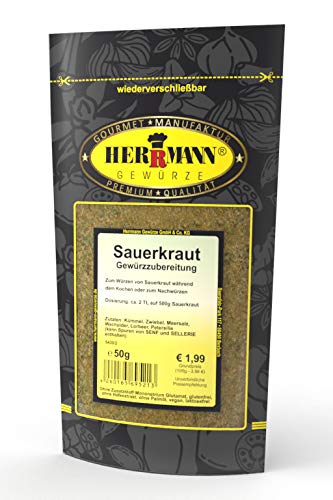 Herrmann Gewürze Sauerkraut Gewürz 50g Gewürzmischung von Herrmann Gewürze