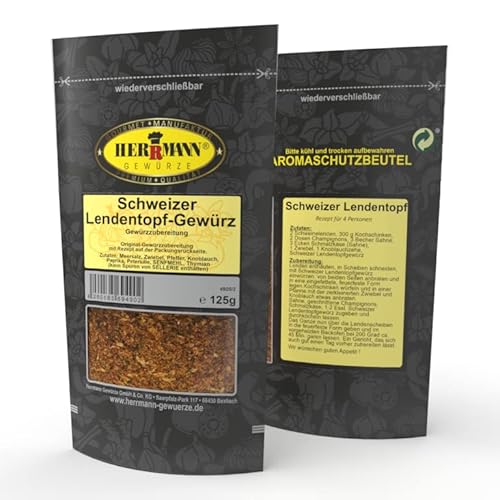 Herrmann Gewürze Schweizer-Lendentopf-Gewürz 125g Gewürzmischung von Herrmann Gewürze