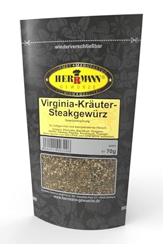Virginia-Kräuter-Steakgewürz 70g Gewürzmischung Virginia-Kräuter-Steakgewürz 70g Gewürzmischung von Herrmann Gewürze