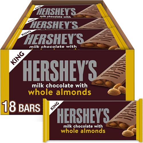 HERSHEY'S Chocolate Candy Bars with Almonds| King Size (Pack of 18) von Hershey's