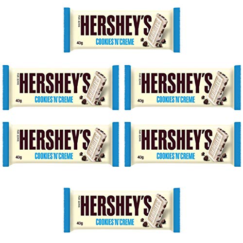 Hershey's Cookies 'N' Crème Schokolade, 6 x 40 g von HERSHEY'S