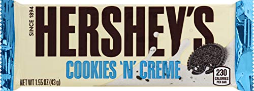 Hershey's Cookies 'n' Creme Candy Bar, 40 g, 36 Stück Hershey's Cookies 'n' Creme Candy Bar, 40 g, 36 Stück von Hershey's