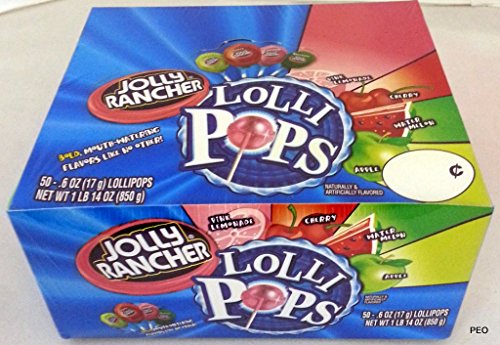 Jolly Rancher Lollipops - Box of 50 (Jolly Rancher Lutscher - Box von 50) von Jolly Rancher