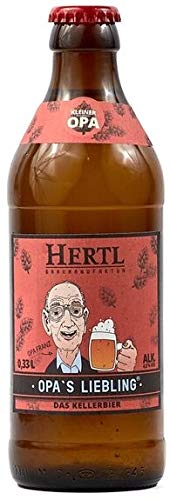 Opa's Liebling Kellerbier Hertl Braumanufaktur 0,5 Liter inkl. 0,08€ MEHRWEG Pfand von Hertl Braumanufaktur