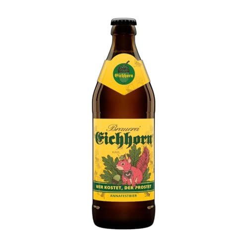 Hertl Eichhorn Annafestbier | Fränkisches Festbier | 5,7% vol. | 0,5l | Erfrischendes Festbier für jeden Anlass von Hertl
