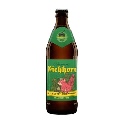 Hertl Eichhorn Fränkisch Hell | Fränkisches Helles | 4,9% vol. | 0,5l | Erfrischendes Festbier für jeden Anlass von Hertl