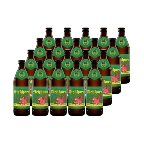 Hertl Eichhorn Fränkisch Hell | Fränkisches Helles im Kasten | 10L (20 x 0,5L Flaschen) | 4,9% vol von Hertl