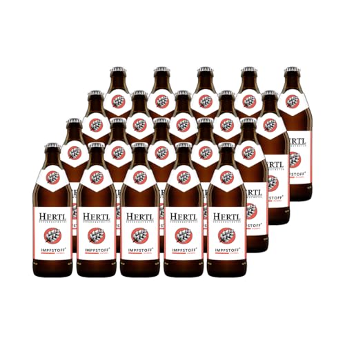 Hertl Impfstoff Dunkel aus der Braumanufaktur Hertl | | 10L (20 x 0,5L Flaschen) | Fränkischer Dunkelbock im Kasten | 4,8% vol von Hertl