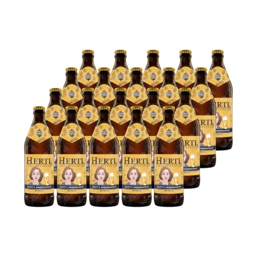 Hertl Mutti's Sonnenschein Helles | Fränkisches Biergenuss für Zuhause (10 L (20er pack)) von Hertl