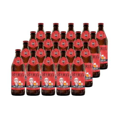 Hertl Opa's Liebling Helles aus der Braumanufaktur Hertl | | 10L (20 x 0,5L Flaschen) | Fränkischer Biergenuss im Kasten | 4.8% vol von Hertl