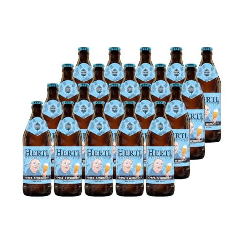Hertl Papas Weißheit - Fränkisches Kellerbier aus der Braumanufaktur Hertl | Bernsteinfarben | Mild, Malzig | 4.8% vol (10 L (20er pack)) von Hertl