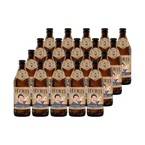 Hertl Schwiegervater's Stolz | Fränkisches Rauchbier im Kasten | 10L (20 x 0,5L Flaschen) | 4.9% vol von Hertl
