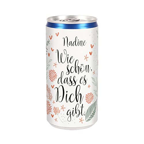 Herz & Heim® City Secco 0,2l Geschenkidee/Wie schön dass es Dich gibt/mit Wunschname von Herz & Heim