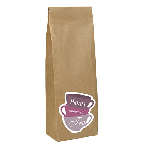 Herz & Heim® Früchtetee mit lustigem Etikett - hat einem im Tee - mit Ihrem Wunschnamen von Herz & Heim