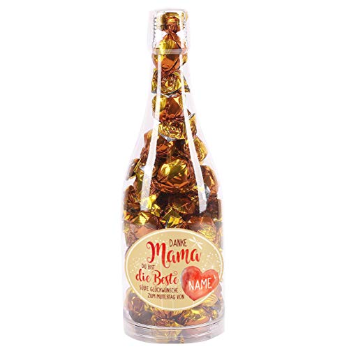 Herz & Heim® Italienische Fair Trade Schokolade zum Muttertag - Mama ist die Beste - mit Ihrem Namen bedruckt von Herz & Heim