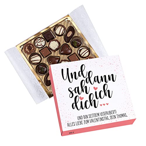 Herz & Heim® Lindt Pralinen -Und dann sah ich dich...- mit 2 Zeilen Wunschtext von Herz & Heim