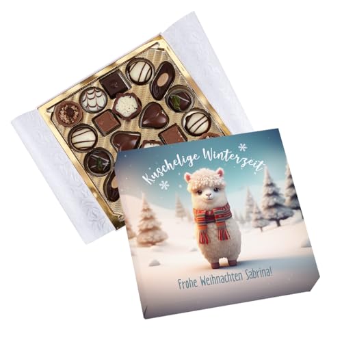 Herz & Heim® Lindt Pralinés zu Weihnachten Kuschelige Winterzeit mit Wunschtext von Herz & Heim