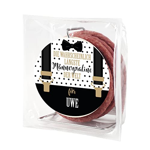 Herz & Heim® Geschenk für den Mann Salami-Kabeltrommel - längste Männerpraline der Welt - personalisiert von Herz & Heim