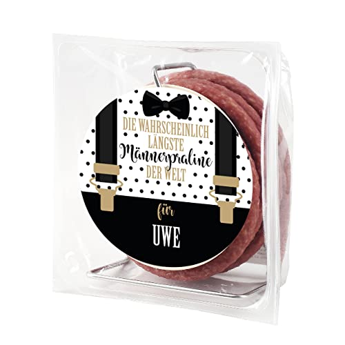 Herz & Heim® Geschenk für den Mann Salami-Kabeltrommel - längste Männerpraline der Welt - personalisiert von Herz & Heim